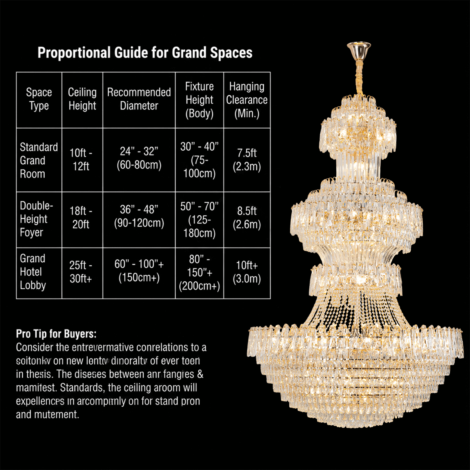 Grand Tiered Crystal Chandelier: Bespoke Statement Lighting for Double-Height Foyer, Luxury Hotel Lobby & Villa Staircase